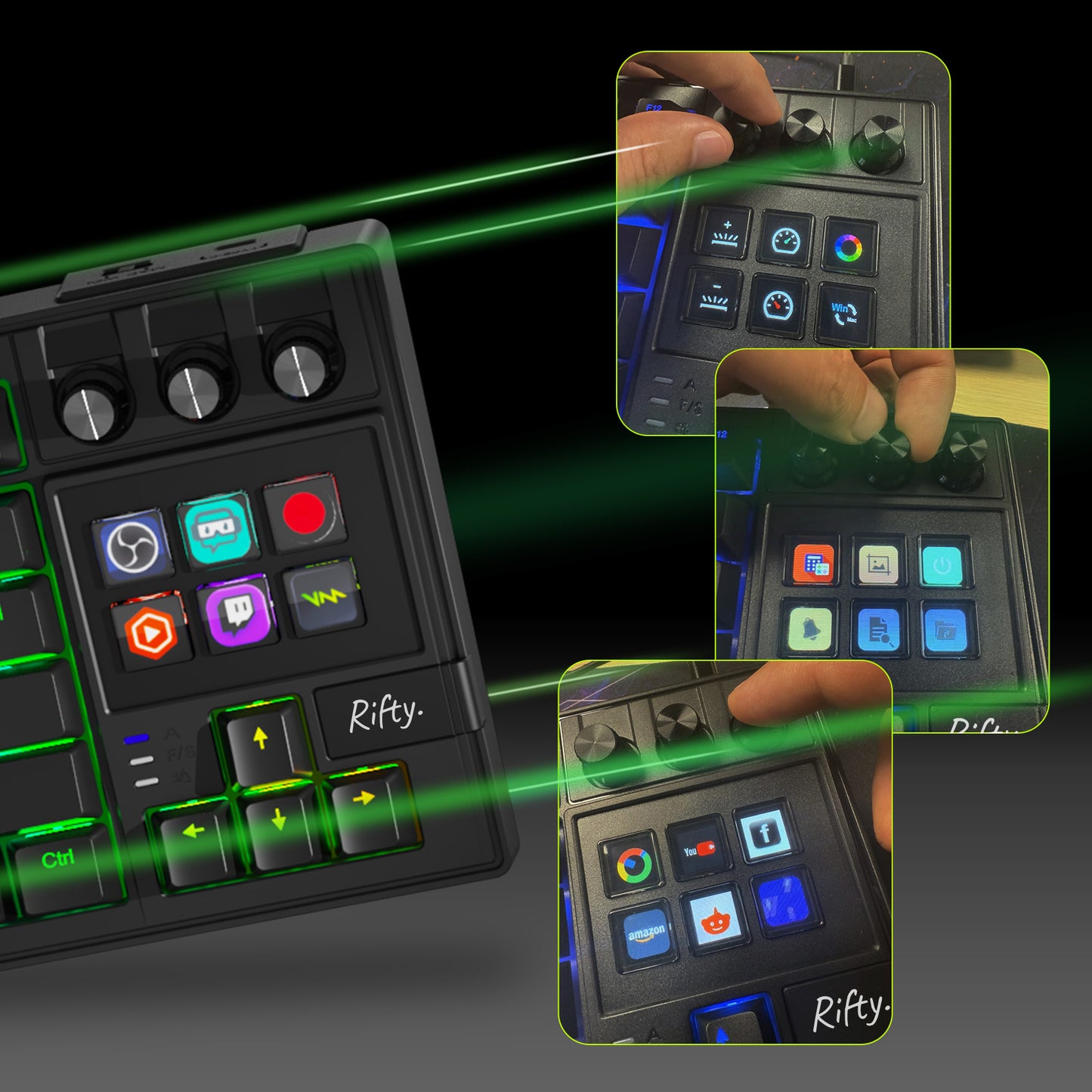 Rifty RGB Gaming Keyboard K1 Pro (+ FREE T-SHIRT)